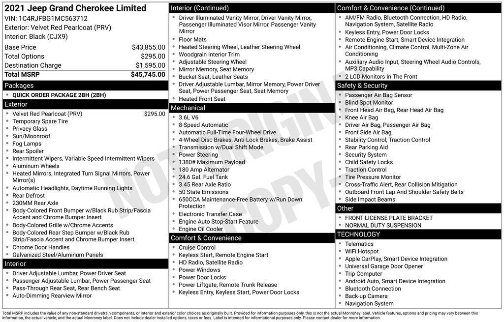 2021 Jeep Grand Cherokee Limited