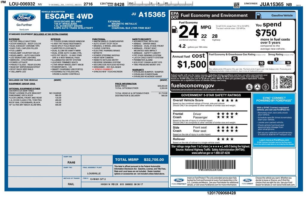 2018 Ford Escape SEL