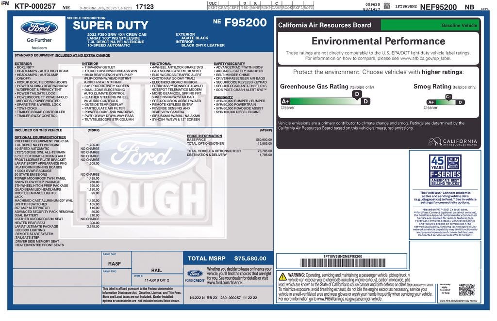 2022 Ford F-350SD Lariat