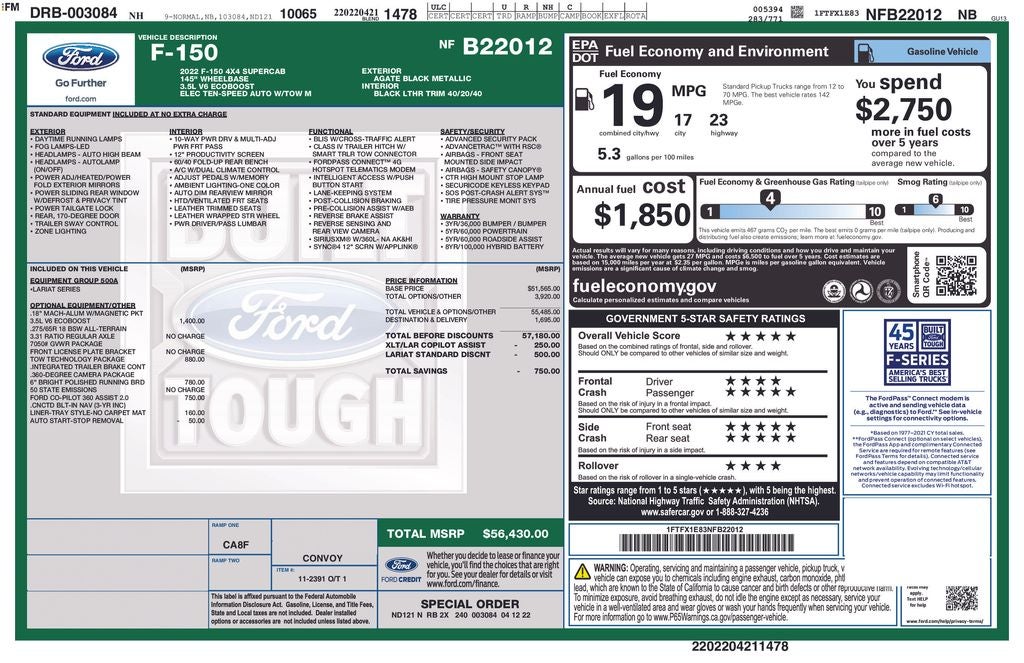 2022 Ford F-150 Lariat