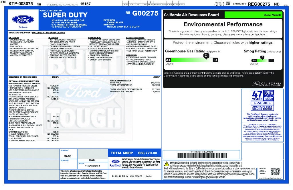 2024 Ford F-350 XL Regular Cab