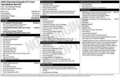2022 Chevrolet Colorado Z71