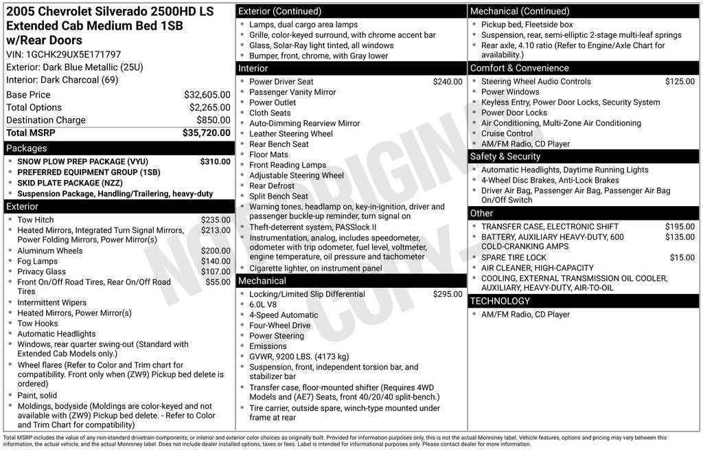 2005 Chevrolet Silverado 2500HD LS
