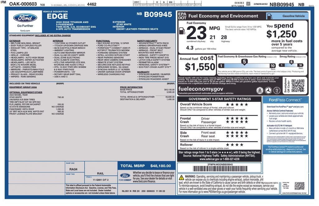 2022 Ford Edge Titanium