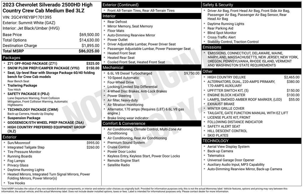 2023 Chevrolet Silverado 2500HD High Country