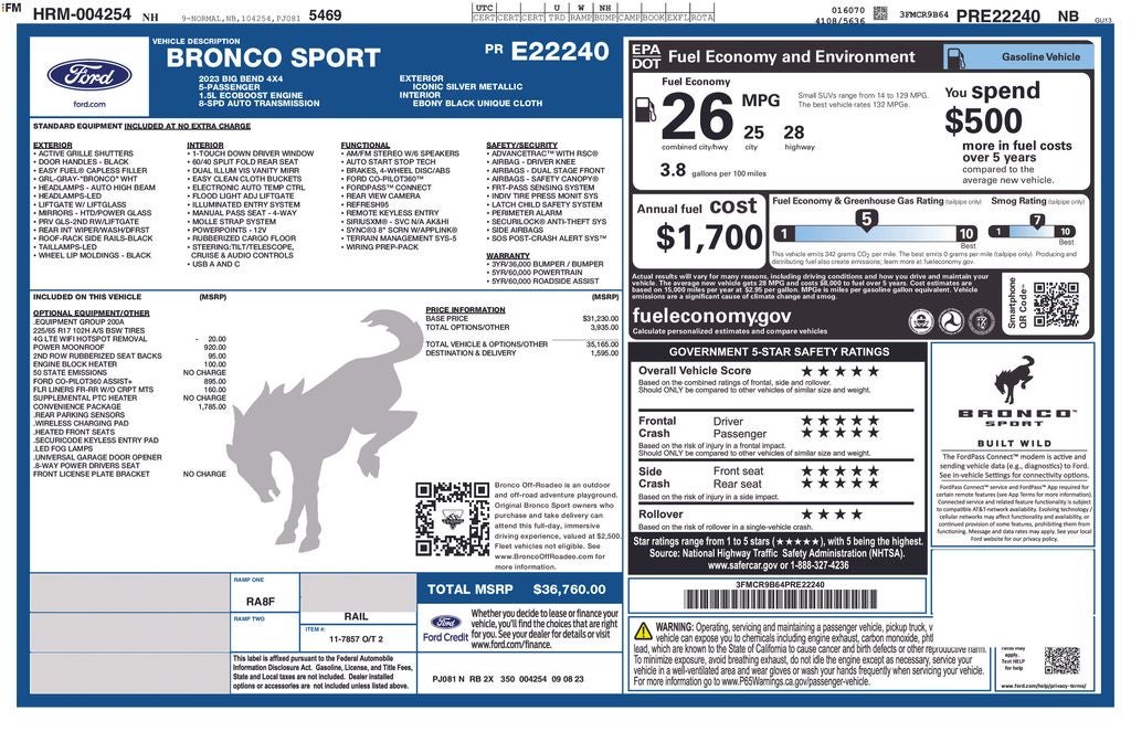 2023 Ford Bronco Sport Big Bend