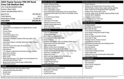 2024 Toyota Tacoma TRD Off-Road