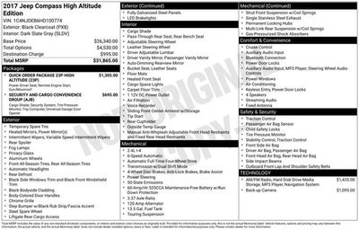 2017 Jeep Compass High Altitude