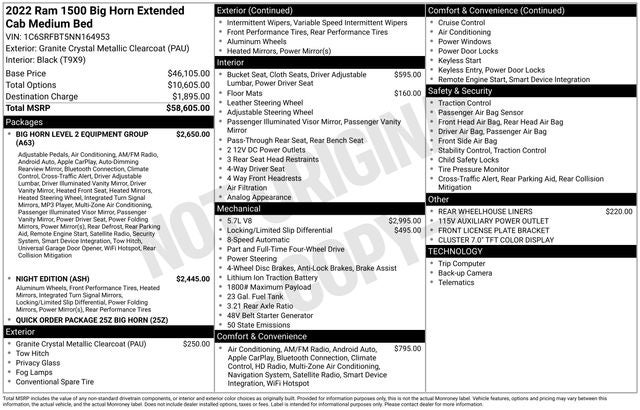 2022 RAM 1500 Big Horn/Lone Star