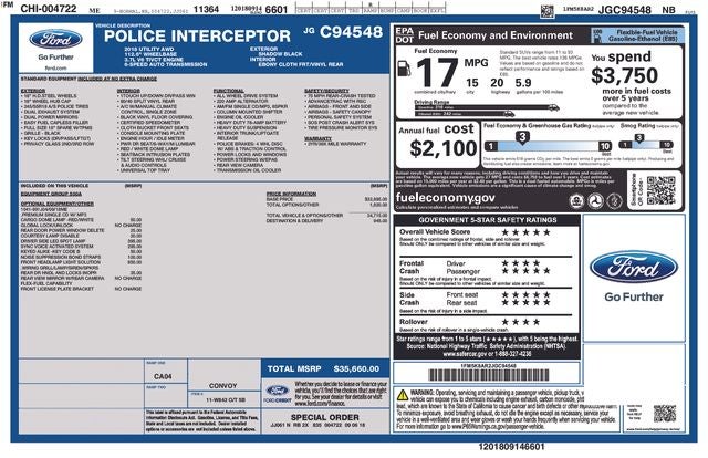 2018 Ford Utility Police Interceptor Base