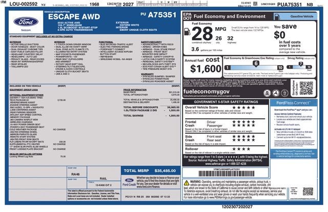2023 Ford Escape Active