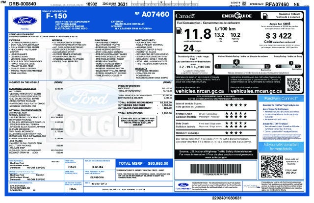 2024 Ford F-150 XLT Crew Cab W/ Leather