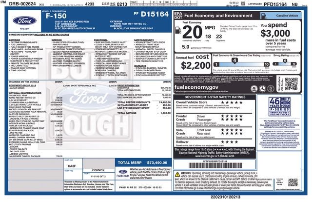 2023 Ford F-150 Lariat Crew Cab