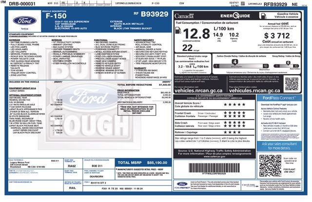2024 Ford F-150 Lariat Crew Cab
