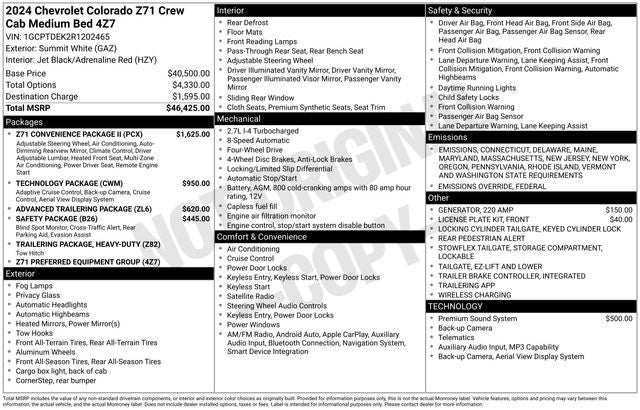2024 Chevrolet Colorado Z71