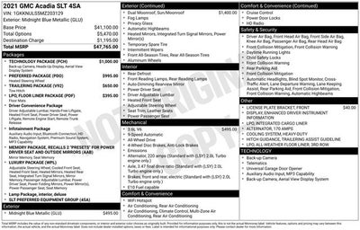 2021 GMC Acadia SLT
