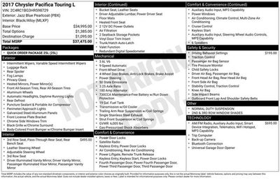 2017 Chrysler Pacifica Touring L