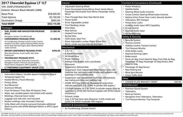 2017 Chevrolet Equinox LT