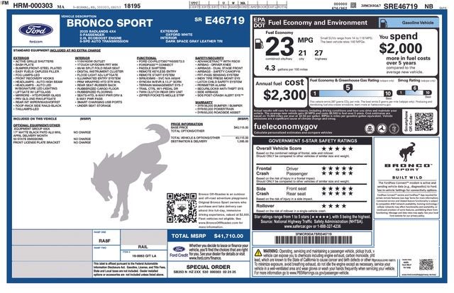 2025 Ford Bronco Sport Badlands