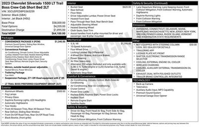2023 Chevrolet Silverado 1500 LT Trail Boss