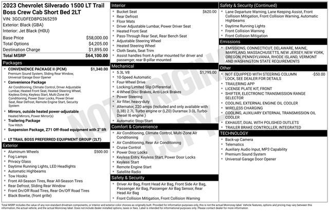 2023 Chevrolet Silverado 1500 LT Trail Boss