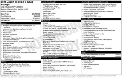 2023 Mazda Mazda CX-30 2.5 S Select Package