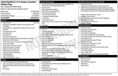 2023 Mazda Mazda3 2.5 S Carbon Edition