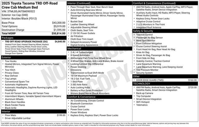 2025 Toyota Tacoma SR5