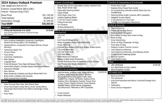 2024 Subaru Outback Premium