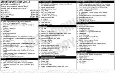 2024 Subaru Crosstrek Limited