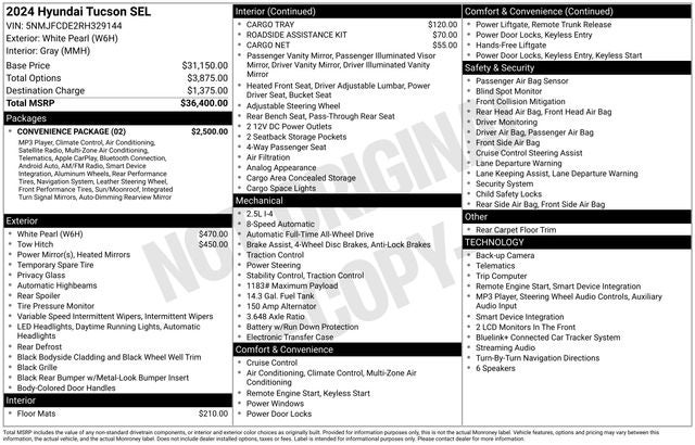 2024 Hyundai Tucson SEL