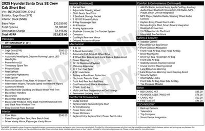 2025 Hyundai Santa Cruz SE