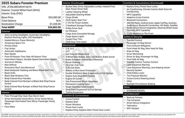 2025 Subaru Forester Premium