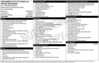 2024 Mazda Mazda CX-5 2.5 S Select Package