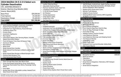 2024 Mazda Mazda CX-5 2.5 S Select Package
