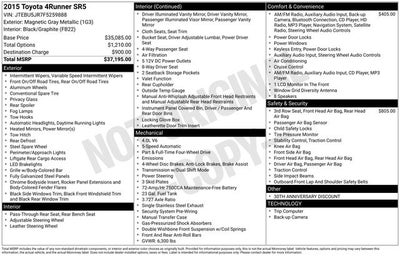 2015 Toyota 4Runner Base