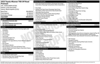 2023 Toyota 4Runner TRD Off-Road Premium