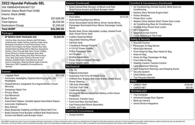 2022 Hyundai Palisade SEL