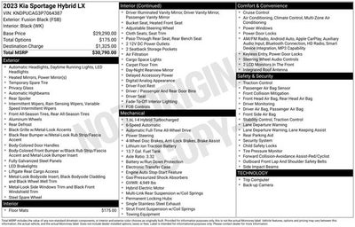 2023 Kia Sportage Hybrid LX