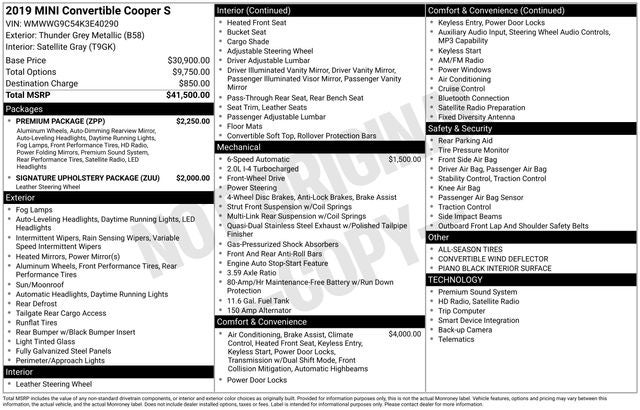 2019 MINI Cooper S Cooper S